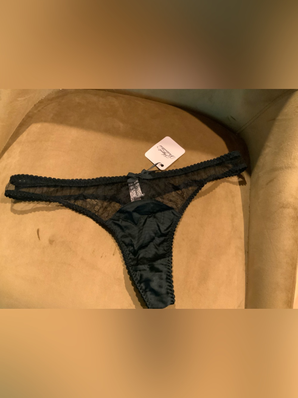 Agent Provocateur Black Lace Panty Sz 4 - Picture 6 of 10